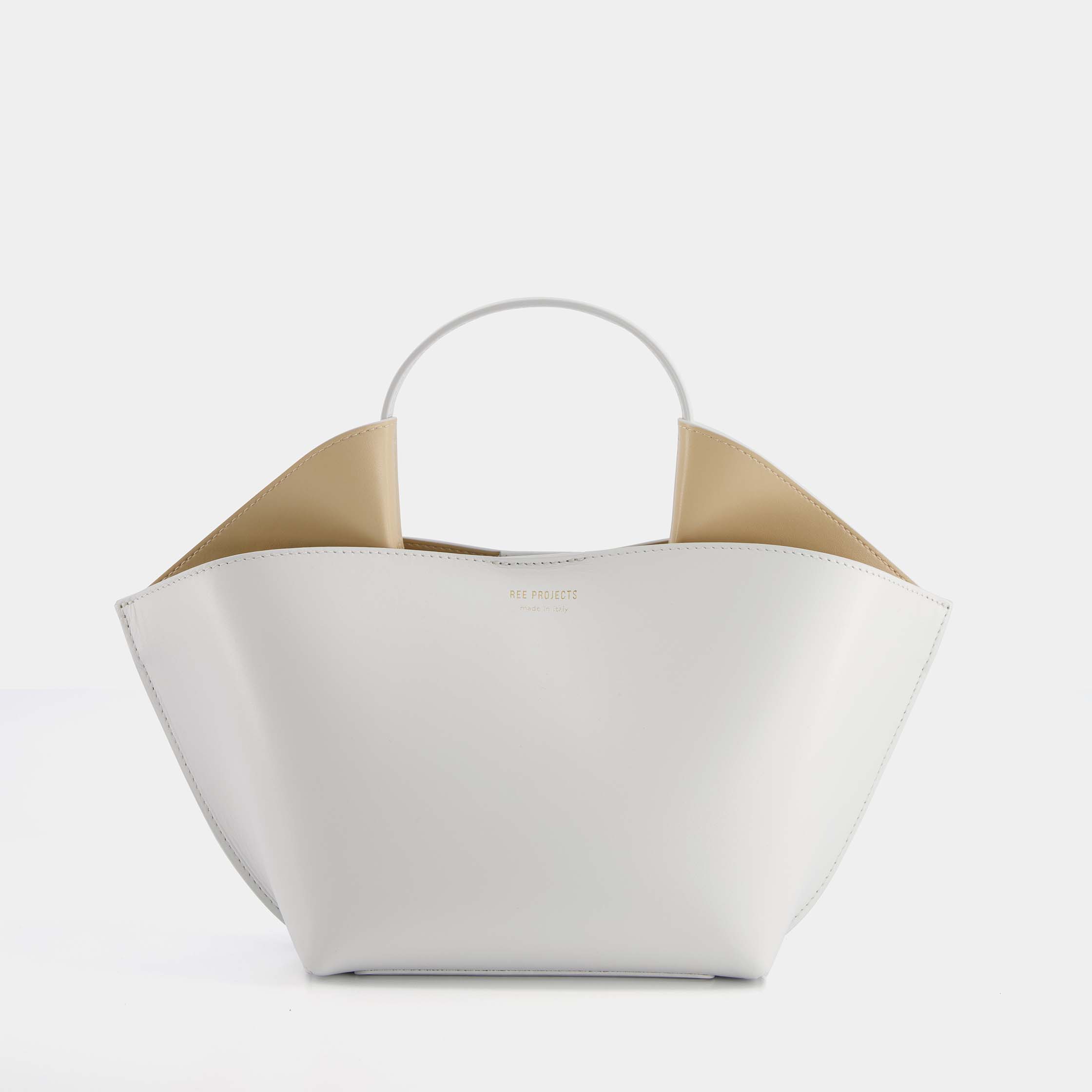 ANN TOTE MINI CRISP WHITE FRONT