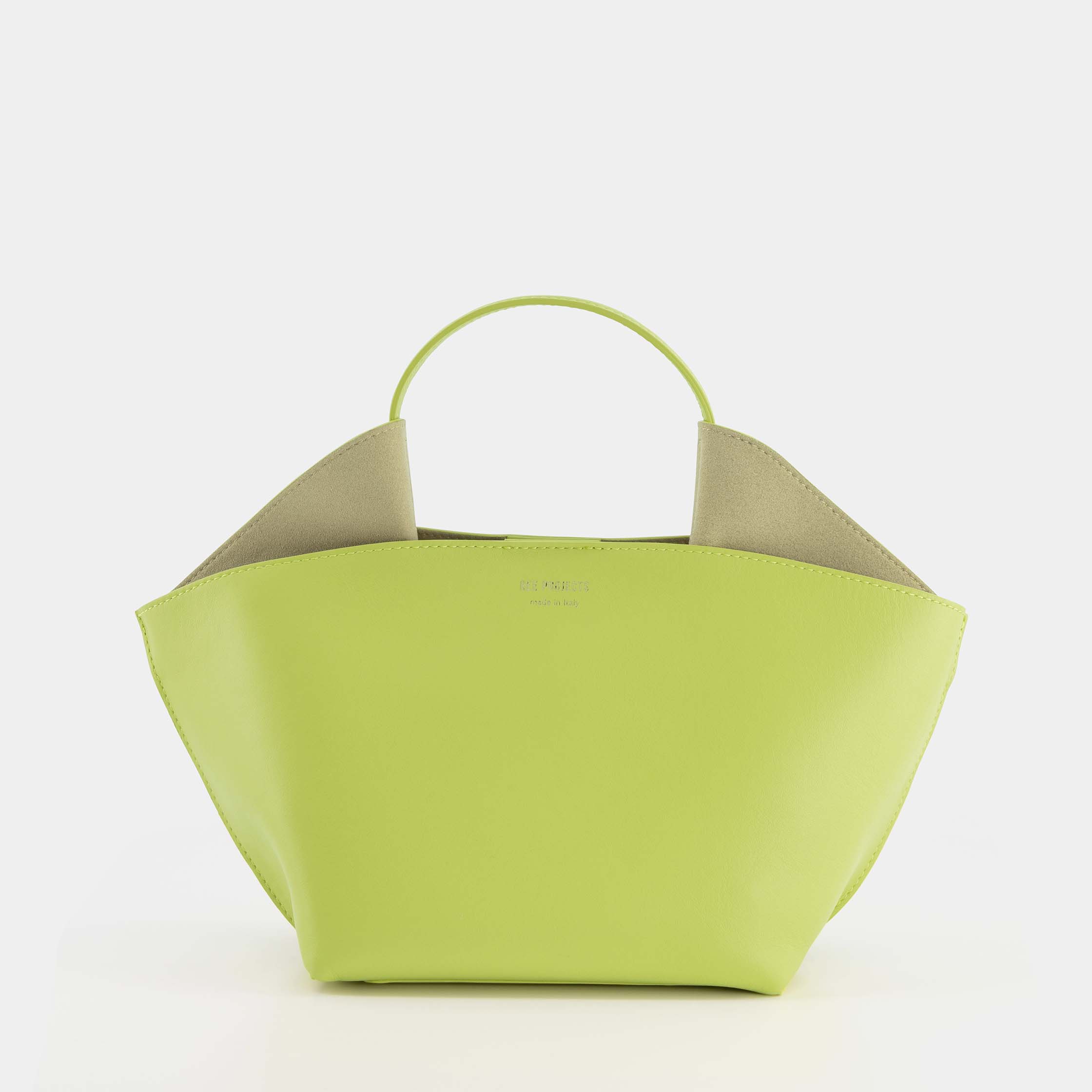 ANN TOTE MINI LIME FRONT